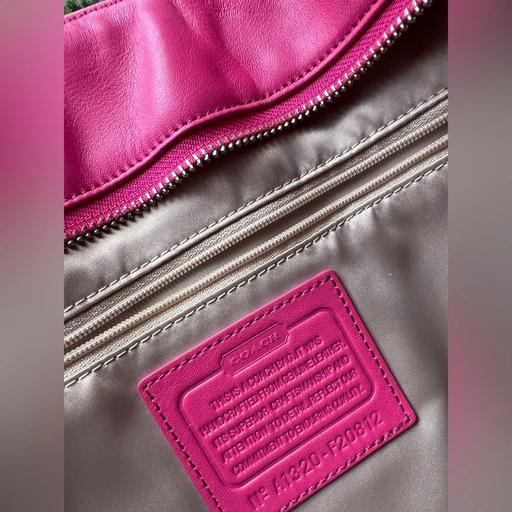 Coach Alexandra Purse Hot Pink EUC - Picture 5 of 5